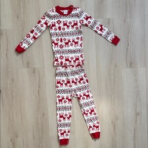 Hanna Andersson Holiday Reindeer Kids Pajama Set - Size 5